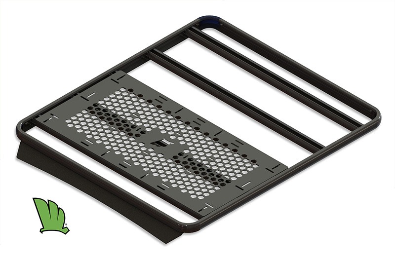 A single Hex-mesh panel fitted across a Wedgetail roof rack.
